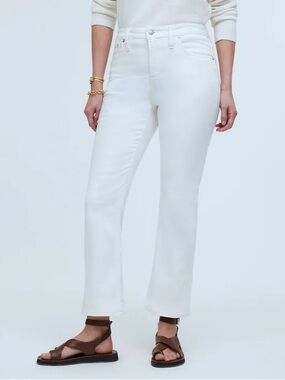 Madewell Curvy Kick Out Jeans | White | Size 28